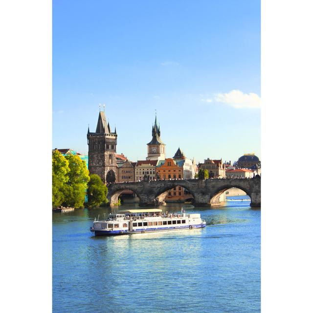 Charles Bridge In Prague - Wrapped Canvas Art Prints 17 Stories Size: 60cm H x 40cm W x 1.8cm D on Productcaster.