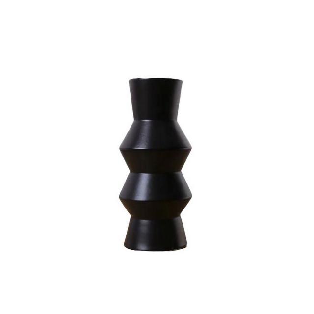 Vase Ivy Bronx Size: 29cm H x 11cm W x 11cm D, Colour: Black on Productcaster.