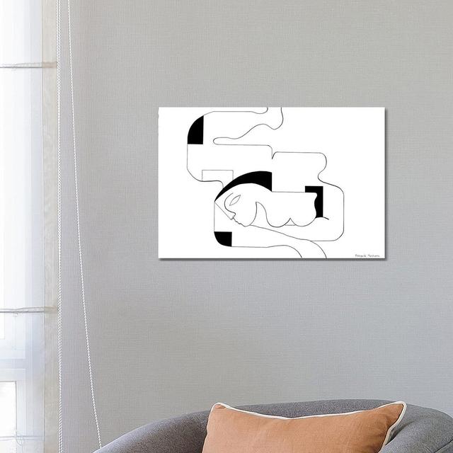 Pose by Hildegarde Handsaeme - Wrapped Canvas Print Metro Lane Size: 45.72cm H x 66.04cm W x 3.81cm D on Productcaster.