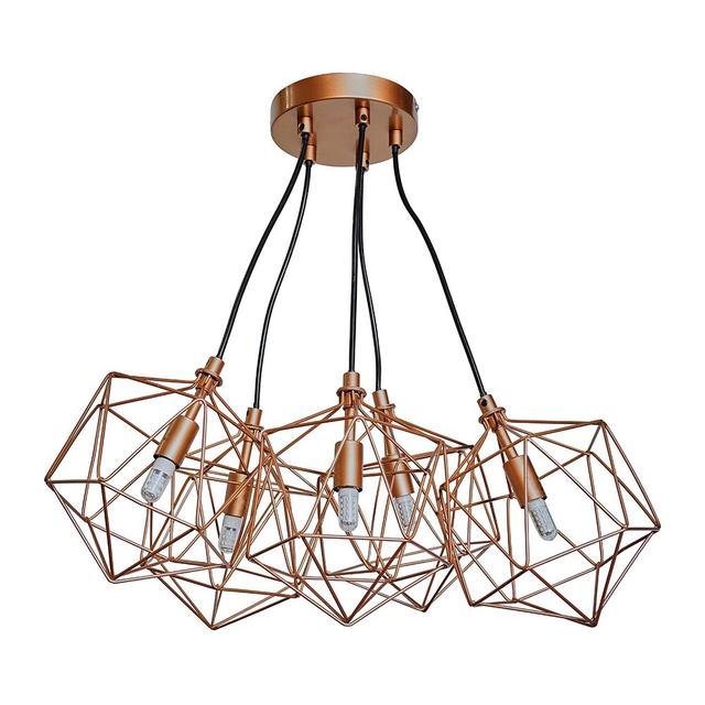 Bludovice 5 - Light Cluster Pendant Williston Forge Finish: Copper on Productcaster.