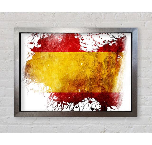 Spanish Colours Map - Single Picture Frame Art Prints Bright Star Size: 84.1cm H x 118.9cm W x 3.4cm D on Productcaster.