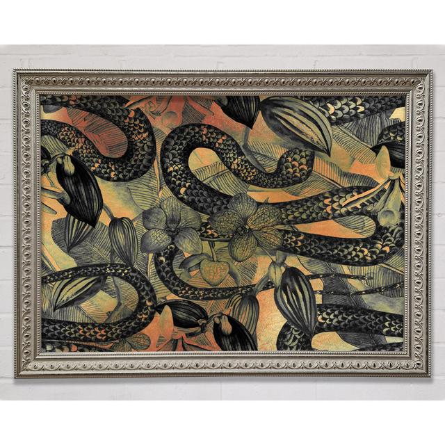 The Snakes And Flowers - Single Picture Frame Art Prints Bright Star Size: 84.1cm H x 118.9cm W on Productcaster.