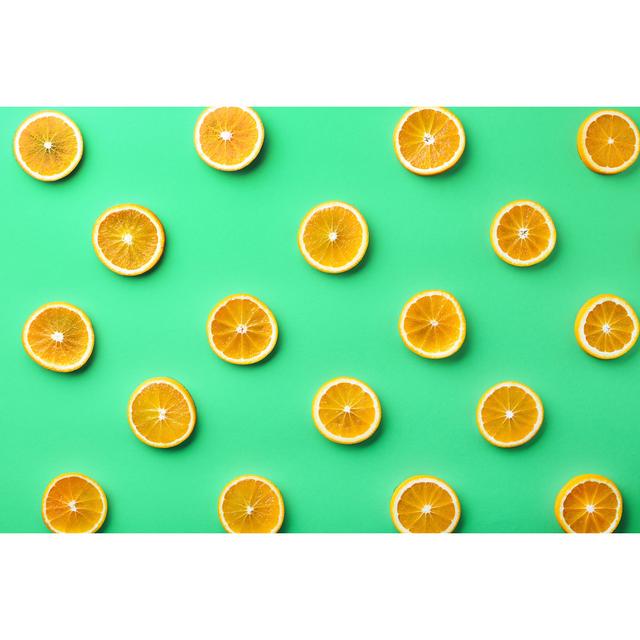 Pattern Of Orange Slices by Baibaz - Wrapped Canvas Print 17 Stories Size: 81cm H x 122cm W on Productcaster.