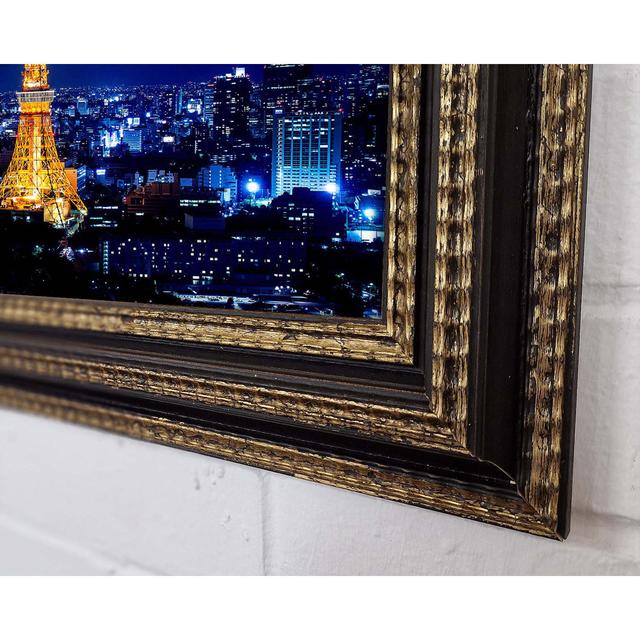 Tokyo Tower At Night - Single Picture Frame Art Prints Ebern Designs Size: 42.1cm H x 59.7cm W on Productcaster.