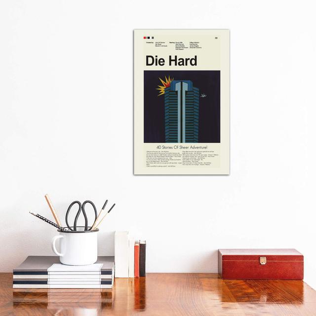 Die Hard by Erin Hagerman - Wrapped Canvas Graphic Art Print Happy Larry Size: 45.72cm H x 30.48cm W x 1.91cm D on Productcaster.