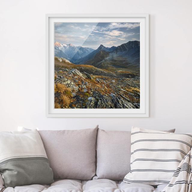 Gerahmtes Poster Col de Fenêtre Switzerland East Urban Home Format: Weißer Rahmen, Größe: 50 cm H x 50 cm B x 2 cm T, Matte Farbausführung: Weiß on Productcaster.