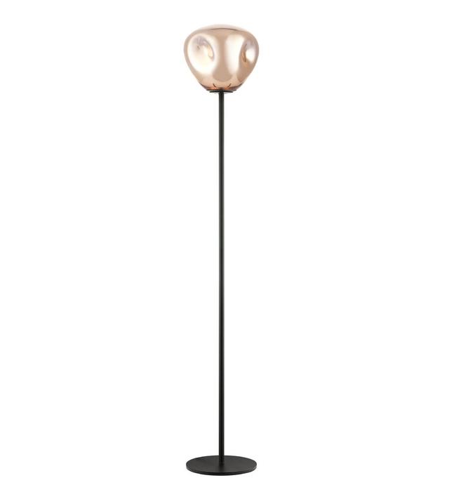 Bojka 160cm Traditional Floor Lamp 17 Stories Shade Colour: Copper on Productcaster.