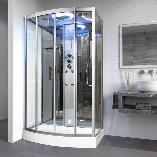 Vidalux SS1200 Rectangular Steam Shower Cabin 1200 x 850 Vidalux Colour: Mirror on Productcaster.