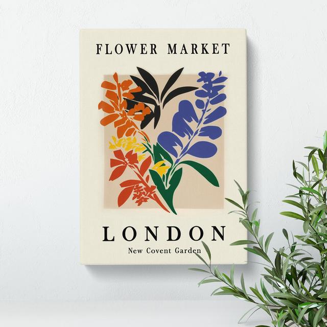 XMKTMKT-403 London Flower Market Exhibition No.2 - Wrapped Canvas Print George Oliver Size: 60cm H x 40cm W x 3cm D on Productcaster.