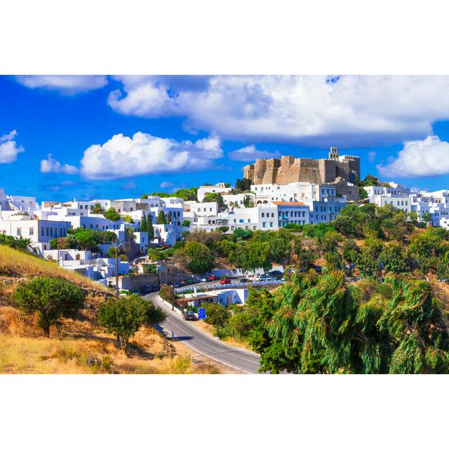 View of Monastery of St.john in Patmos Island - Wrapped Canvas Photograph 17 Stories Size: 51cm H x 76cm W x 3.8cm D on Productcaster.