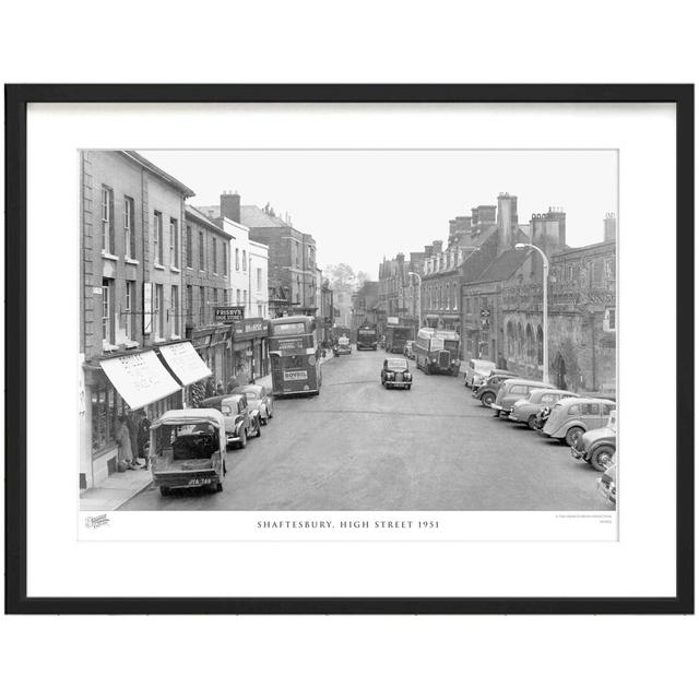 'Shaftesbury, High Street 1951' by Francis Frith - Picture Frame Photograph Print on Paper The Francis Frith Collection Size: 28cm H x 36cm W x 2.3cm on Productcaster.