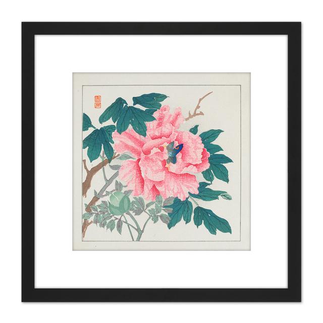 Peony 1930s Chikuseki Flower - Single Picture Frame Painting Marlow Home Co. on Productcaster.