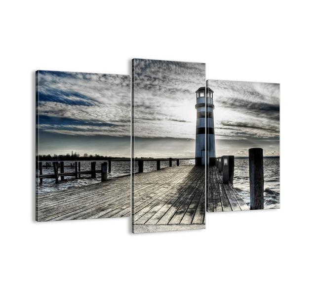 Sailors, I'm Waiting for You - 3 Piece Unframed Photograph Print Set on Canvas Longshore Tides Size: 100cm H x 130cm W x 1.8cm D on Productcaster.