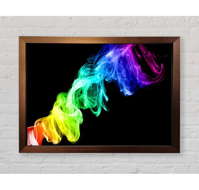 Colorful Smoke 2 Framed Print Ivy Bronx Size: 42cm H x 59.7cm W x 3.4cm D on Productcaster.