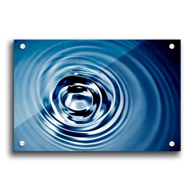 Blue Water Swirls - Unframed Photograph Print on Paper East Urban Home Size: 29.7cm H x 42cm W on Productcaster.