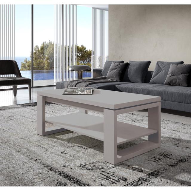 Kingsbury Coffee Table Ebern Designs Colour: Grey on Productcaster.