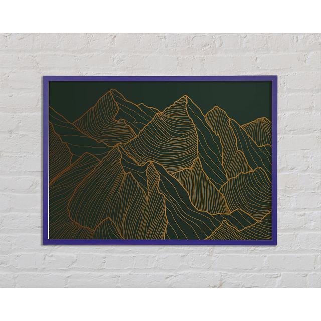 Mountains Of Gold - Single Picture Frame Art Prints Union Rustic Size: 21cm H x 29.7cm W x 2cm D on Productcaster.