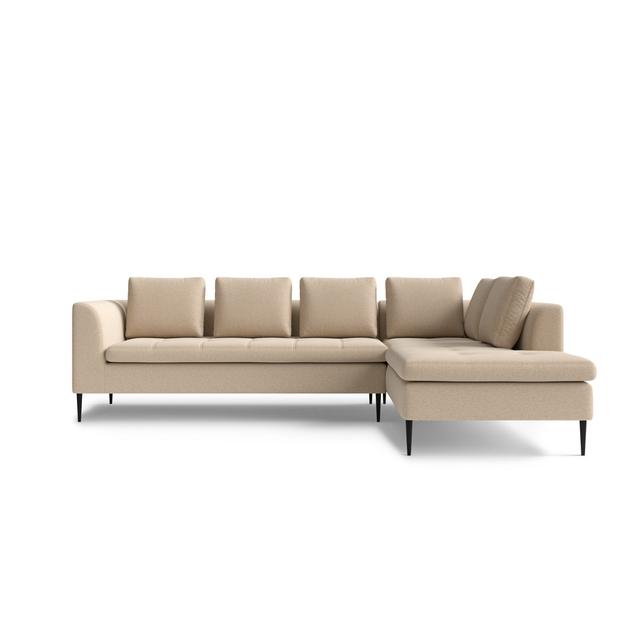 Ecksofa Amalbergas Brayden Studio Polsterfarbe: Hellbraun, Ausrichtung: Ausrichtung rechts on Productcaster.