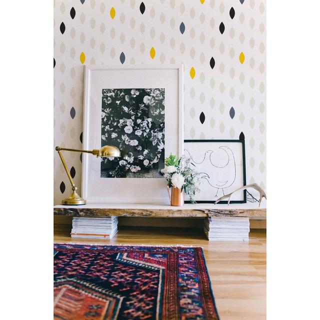 Aemilia Drop Polka Dotshape Wallpaper Metro Lane Size: 250 x 250cm on Productcaster.