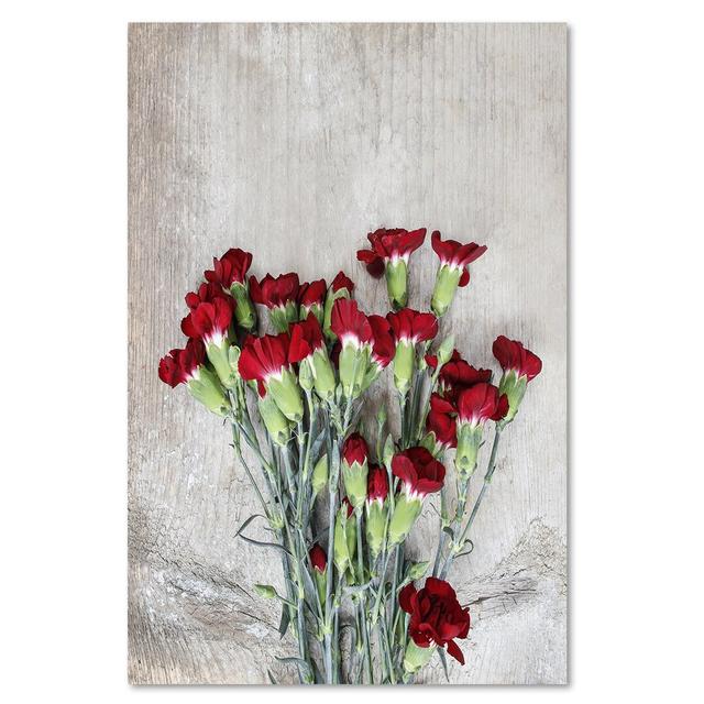 Leinwandbild Print, Red Flowers Rosalind Wheeler Größe: 30 cm H x 20 cm B on Productcaster.