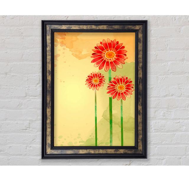 Trio Of Daisies - Print Rosalind Wheeler Size: 59.7cm H x 42cm W on Productcaster.