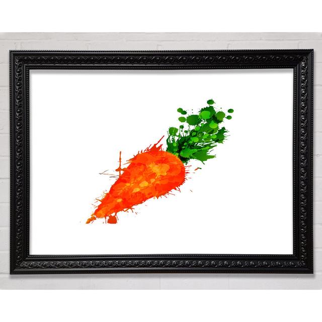 Carrot Splash - Single Picture Frame Art Prints Bright Star Size: 21cm H x 29.7cm W x 3cm D on Productcaster.