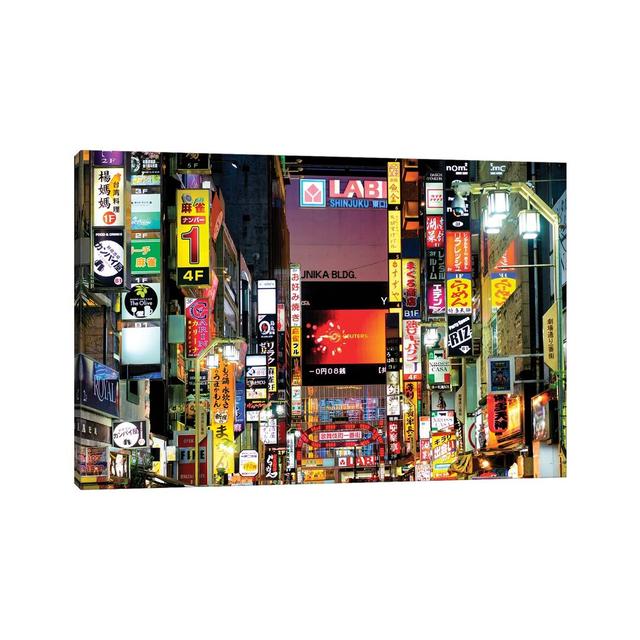 Shinjuku Tokyo by Philippe Hugonnard - Wrapped Canvas Gallery-Wrapped Canvas Giclée Latitude Run Size: 30.48cm H x 45.72cm W x 1.9cm D on Productcaster.