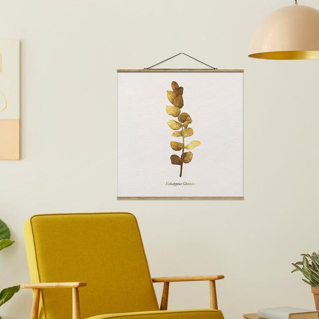 Stoffbild Gold – Eucalyptus Sommerallee Größe: 80 cm H x 80 cm B x 0,3 cm T on Productcaster.