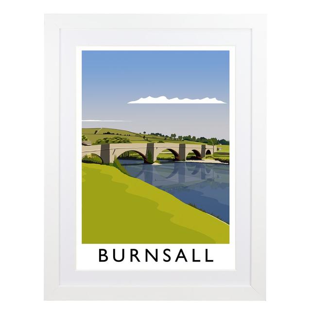 Burnsall Portrait - Print 17 Stories Size: 50cm H x 40cm W x 3cm D, Frame Option: White Framed on Productcaster.