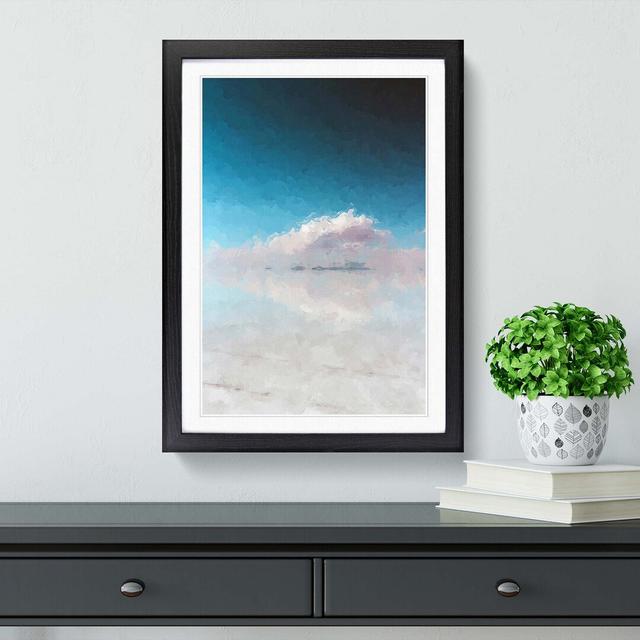 Salar De Uyuni Salt Flat in Bolivia Abstract - Picture Frame Graphic Art Print East Urban Home Frame Option: Black, Size: 50cm H x 35cm W x 2cm D on Productcaster.