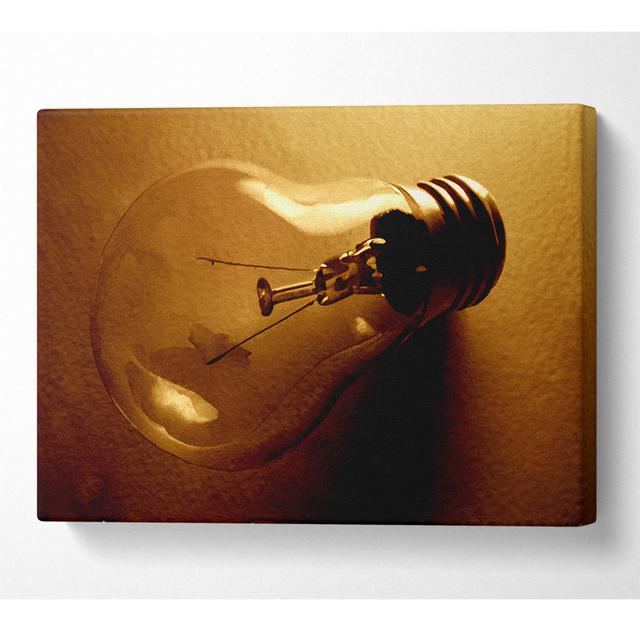 The Light Bulb - Wrapped Canvas Art Prints Latitude Run Size: 81cm H x 121.9cm W x 10cm D on Productcaster.