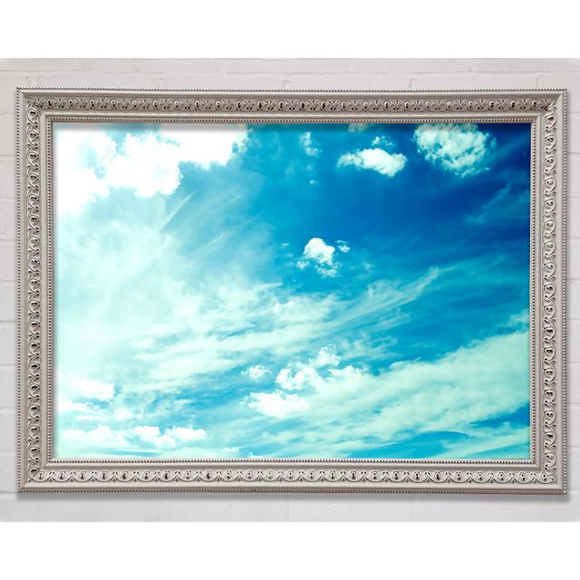 Blue Sky Framed Print Brayden Studio Size: 84.1cm H x 118.9cm W on Productcaster.