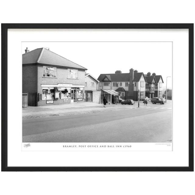 'Bramley, Post Office and Ball Inn C1960' - Picture Frame Photograph Print on Paper The Francis Frith Collection Size: 28cm H x 36cm W x 2.3cm D on Productcaster.