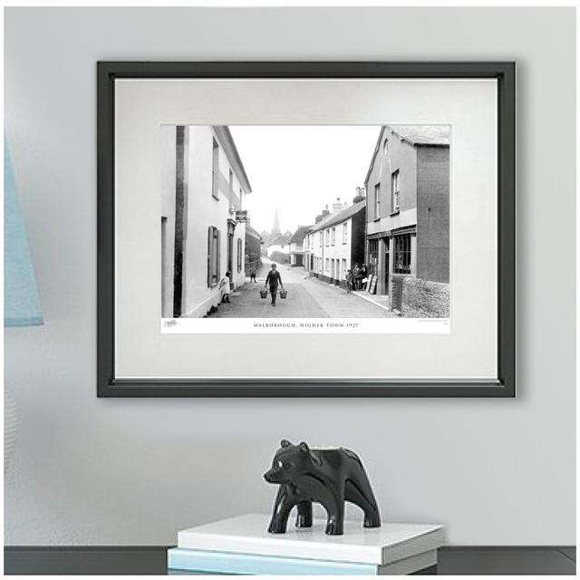 'Malborough, Higher Town 1927' by Francis Frith - Picture Frame Photograph Print on Paper The Francis Frith Collection Size: 40cm H x 50cm W x 2.3cm D on Productcaster.