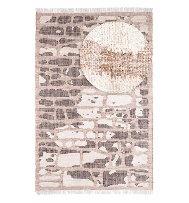 Levick No Pattern And Not Solid Colour Handmade Brown Indoor / Outdoor Area Rug Williston Forge Rug Size: Rectangle 150 x 200cm on Productcaster.