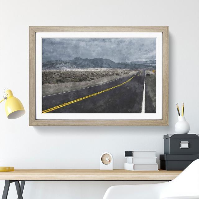 The Open Road Vol.1 - Picture Frame Graphic Art East Urban Home Size: 27cm H x 36cm W x 2cm D, Frame Option: Oak Framed on Productcaster.