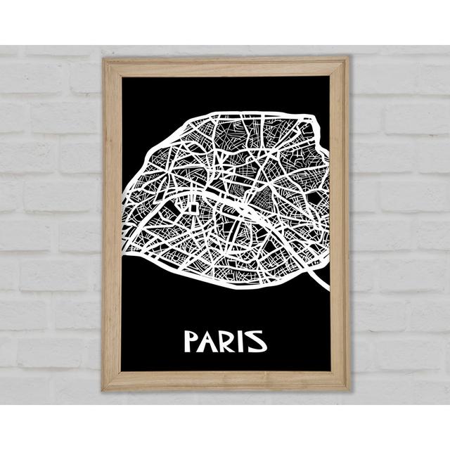 Map Of The City 7 - Single Picture Frame Art Prints Williston Forge Size: 59.7cm H x 42cm W x 1.5cm D on Productcaster.