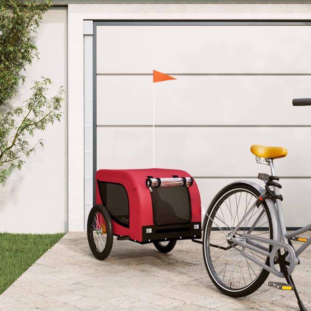 Iban Foldable Pet Bike Trailer Archie & Oscar Colour: red, Size: 136 x 69 x 73.5 cm on Productcaster.