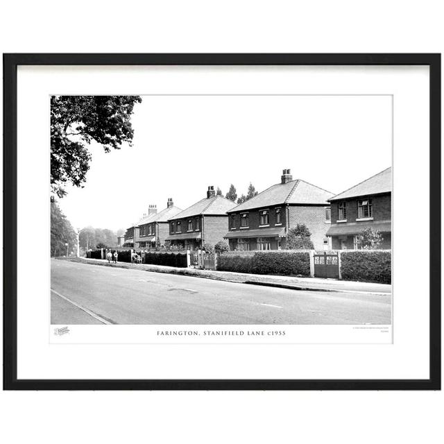 'Farington, Stanifield Lane C1955' - Picture Frame Photograph Print on Paper The Francis Frith Collection Size: 28cm H x 36cm W x 2.3cm D on Productcaster.