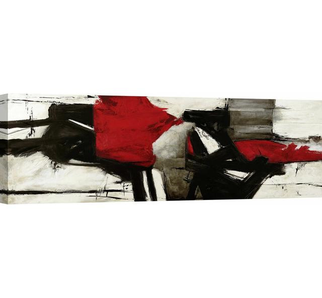 Red Profile by Jim Stone - Wrapped Canvas Painting Ebern Designs Size: 40cm H x 120cm W x 4cm D on Productcaster.