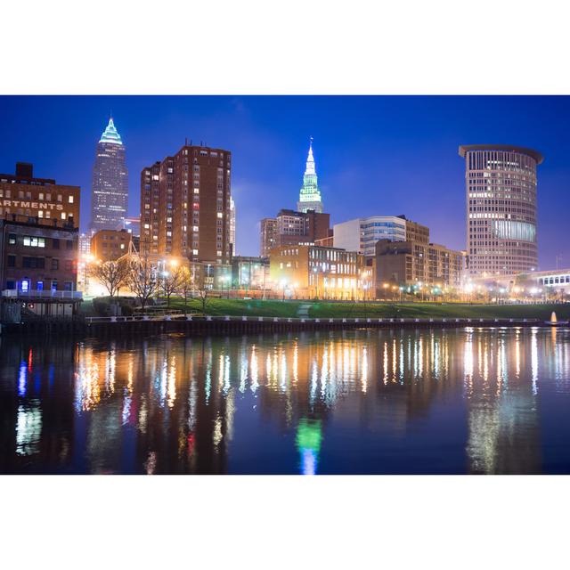 Cleveland Ohio City by Chrisboswell - Wrapped Canvas Photograph 17 Stories Size: 81cm H x 122cm W on Productcaster.