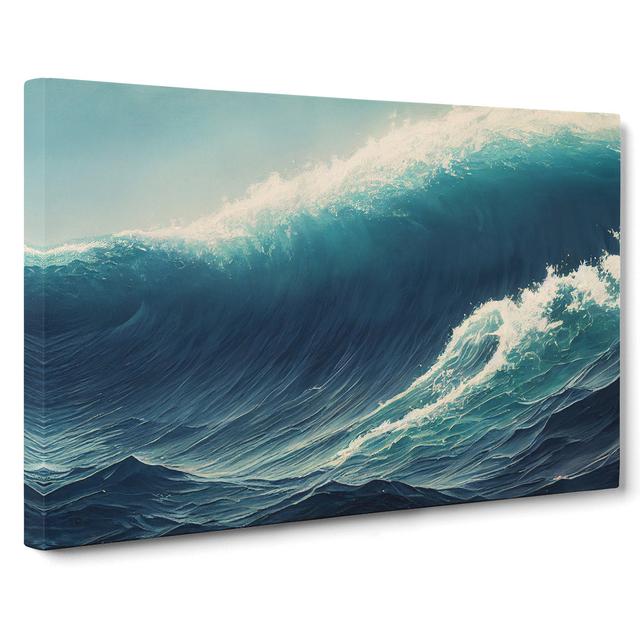 The Ingenious Ocean Wave House of Hampton Size: 35cm H x 50cm W x 3cm D on Productcaster.