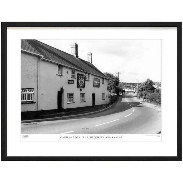 'Carhampton, the Butchers Arms C1960' - Picture Frame Photograph Print on Paper The Francis Frith Collection Size: 45cm H x 60cm W x 2.3cm D on Productcaster.