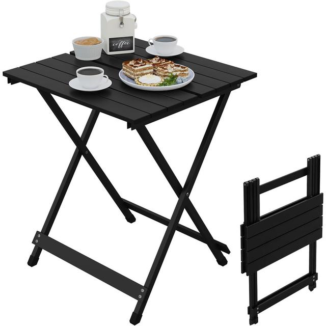 Washingtonville Aluminum Folding Camping Table Dakota Fields Colour: Black on Productcaster.