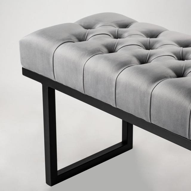 Ersilia Upholstered Bench Ebern Designs Size: H50 x W110 x D30cm on Productcaster.