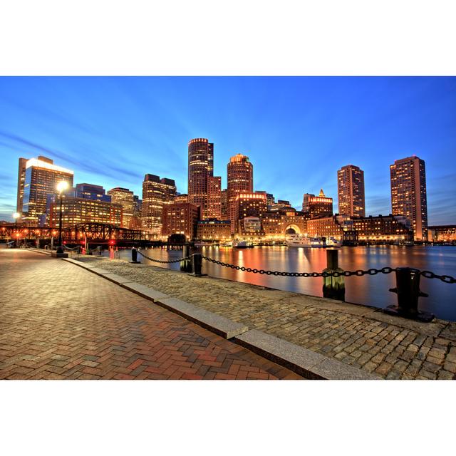 Boston Skyline - Wrapped Canvas Photograph 17 Stories Size: 81cm H x 122cm W on Productcaster.