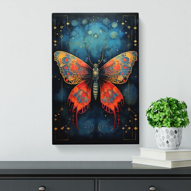 Moth Abstract No.2 - Single Picture Frame Print Brambly Cottage Size: 60cm H x 40cm W x 3cm D on Productcaster.