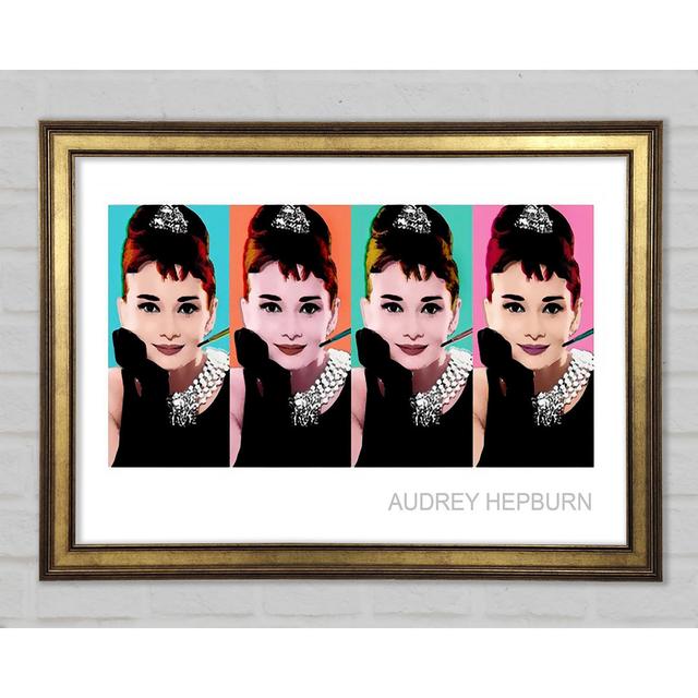 Audrey Hepburn 4 Faces - Single Picture Frame Art Prints Mercer41 Size: 59.7cm H x 84.1cm W x 1.5cm D on Productcaster.