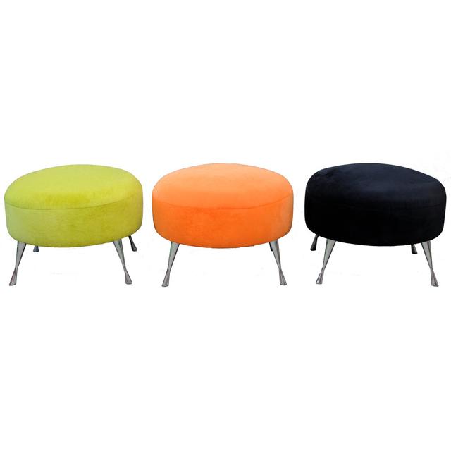 Simple Accent Stool Happy Barok Colour: Orange on Productcaster.