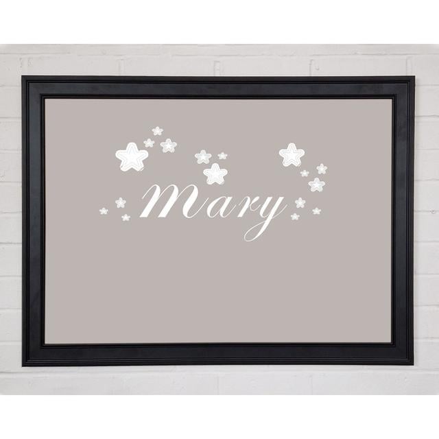 Your Name In Stars Beige Framed Print 10567 Happy Larry Size: 84.1cm H x 118.9cm W on Productcaster.